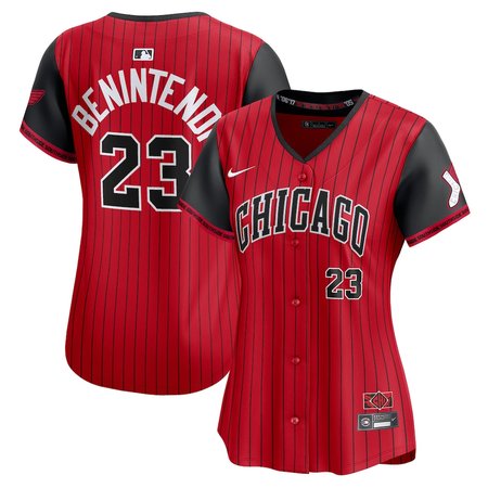 Women's Chicago White Sox #23 Andrew Benintendi Nike Red/Black 2025 City Connect Limited Player Jersey
