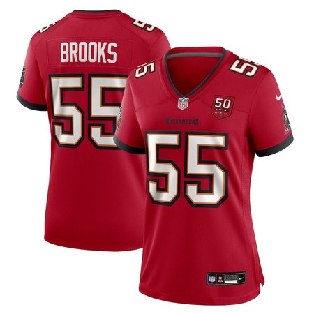 Women's Tampa Bay Buccaneers #55 Derrick Brooks Nike Red 50th Anniversary Game Jersey