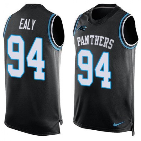 Nike Panthers #94 Kony Ealy Black Team Color Men's Stitched NFL Limited Tank Top Jersey